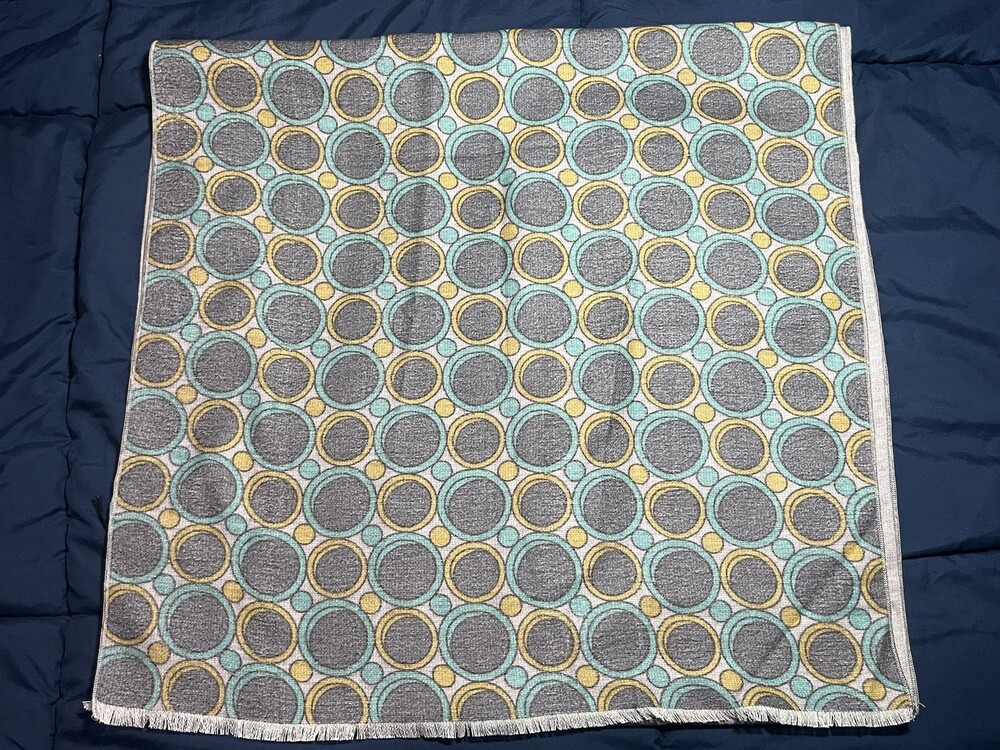 Beautiful New With Tags Kiton Napoli 100% Silk Scarf ~ Made in Italy
